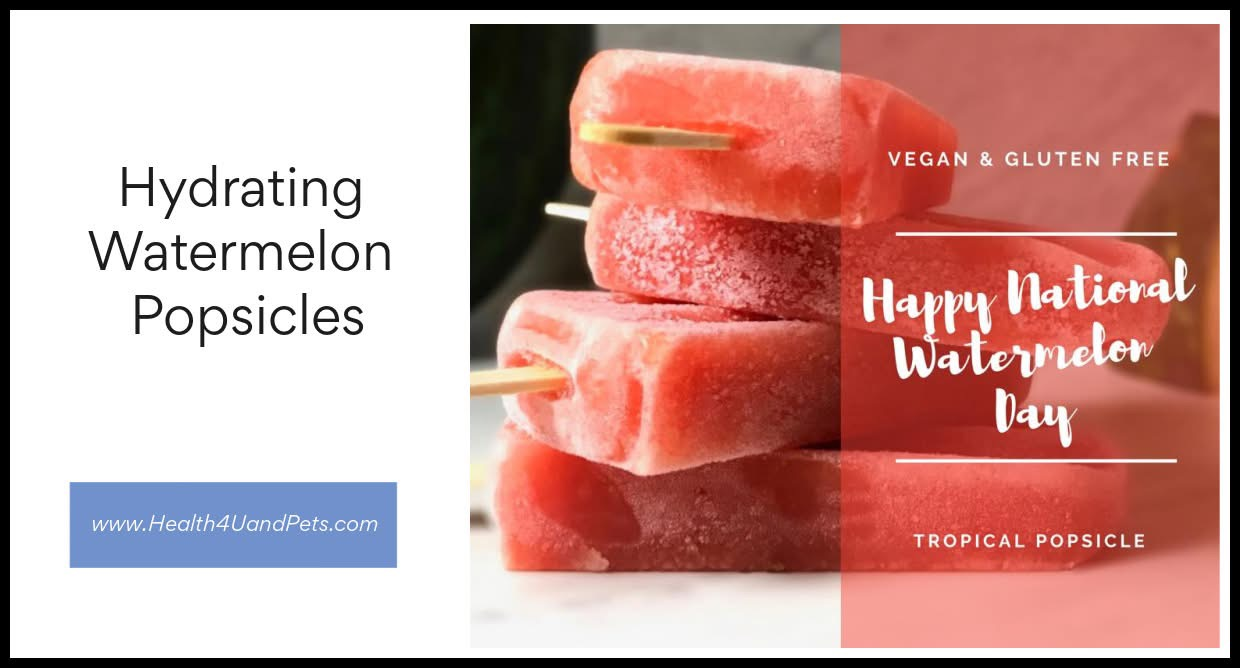 Hydrating Watermelon Popsicles With Just 3 Ingredients!